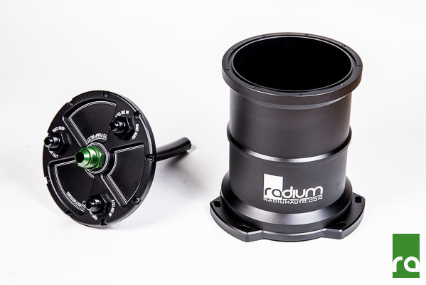 Radium High Volume Fuel Surge Tank Single 10An Center Pick-Up For External Pump Vehicles & Parts Radium engineering