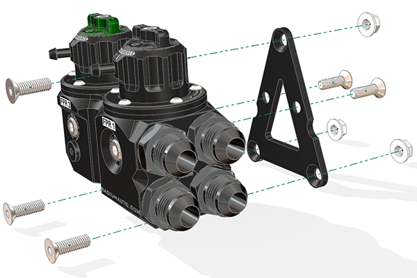 Radium DFPR Dual Fuel Pressure Regulator Vehicles & Parts Radium engineering