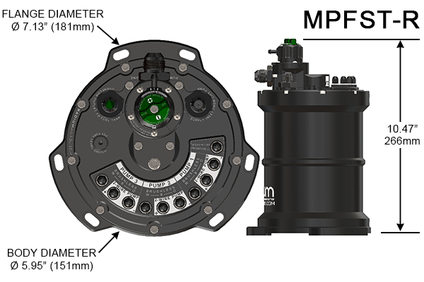 Radium MPFST-R Fuel Surge Tank Fits Walbro F90000267/274/285 Vehicles & Parts Radium engineering