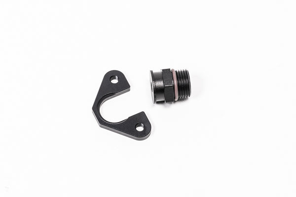 Radium Engineering FPR Adapter - 8AN ORB - 7mm Bore - 39mm Offset - M6 Motor Vehicle Parts Radium engineering