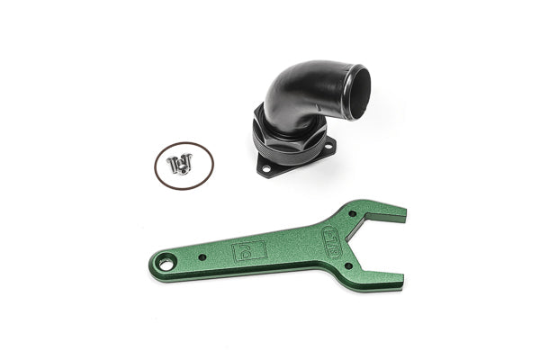 Radium FCST-X 3-Bolt Remote Mount Fill Neck 24AN Elbow 1.5in Barb Vehicles & Parts Radium engineering