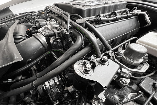 Radium Engineering 15-19 Corvette Z06 Dual Catch Can Kit Fluid Lock Vehicles & Parts Radium engineering