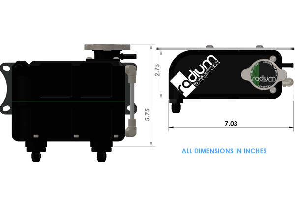 Radium Coolant Expansion Tank Universal Vehicles & Parts Radium engineering
