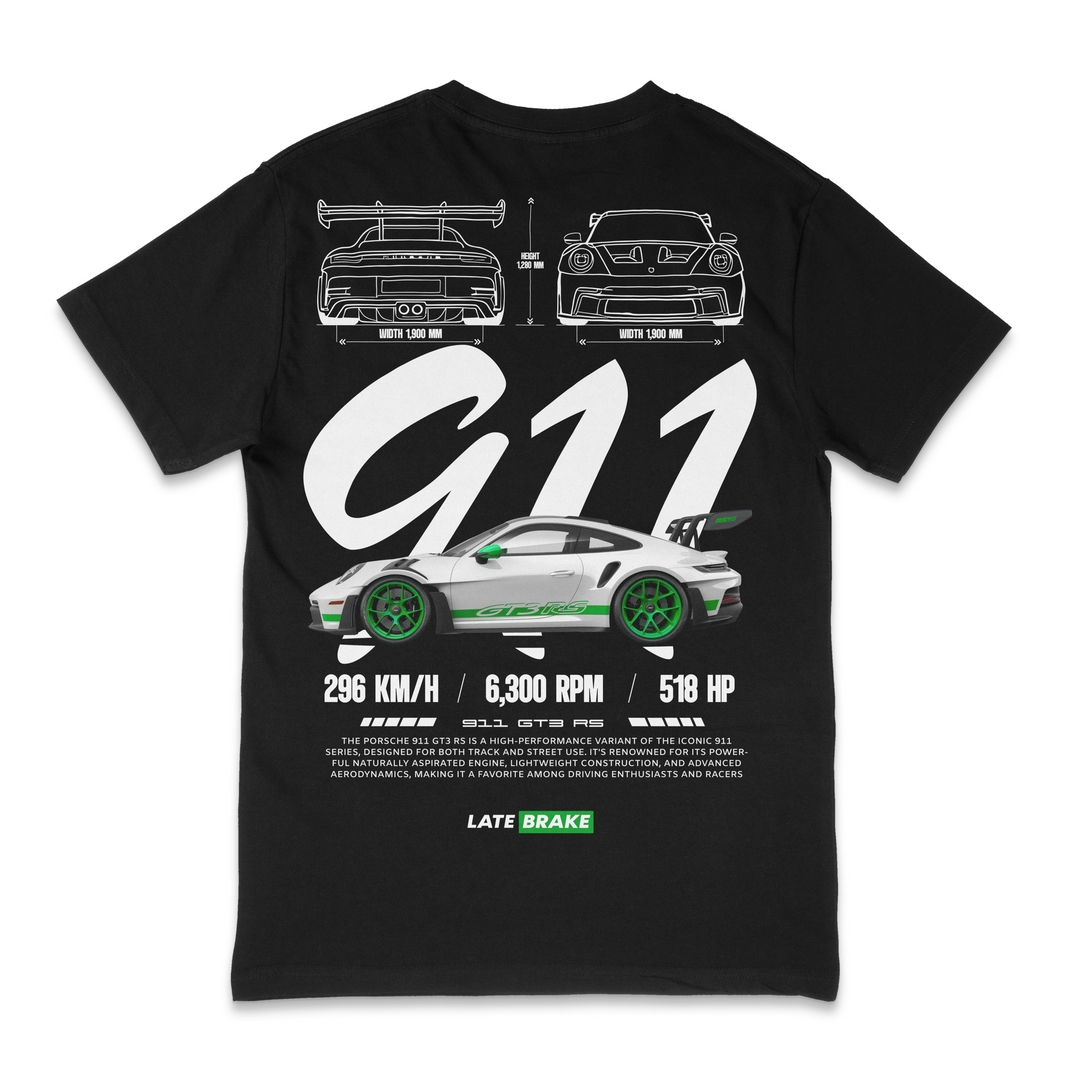 911 GT3 WG Drivers Collective T-Shirt T-Shirt Late Brake