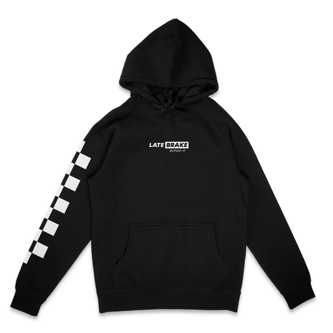Chequered Hoodie Hoodie Late Brake
