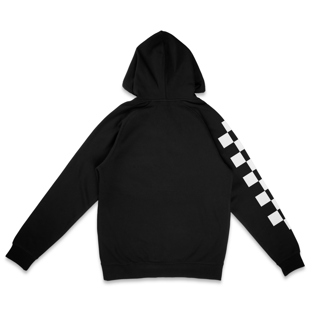 Chequered Hoodie Hoodie Late Brake