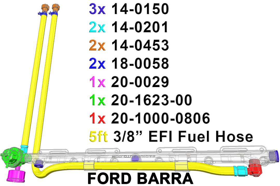 Radium Engineering Ford Barra Fuel Rail Vehicles & Parts Radium engineering