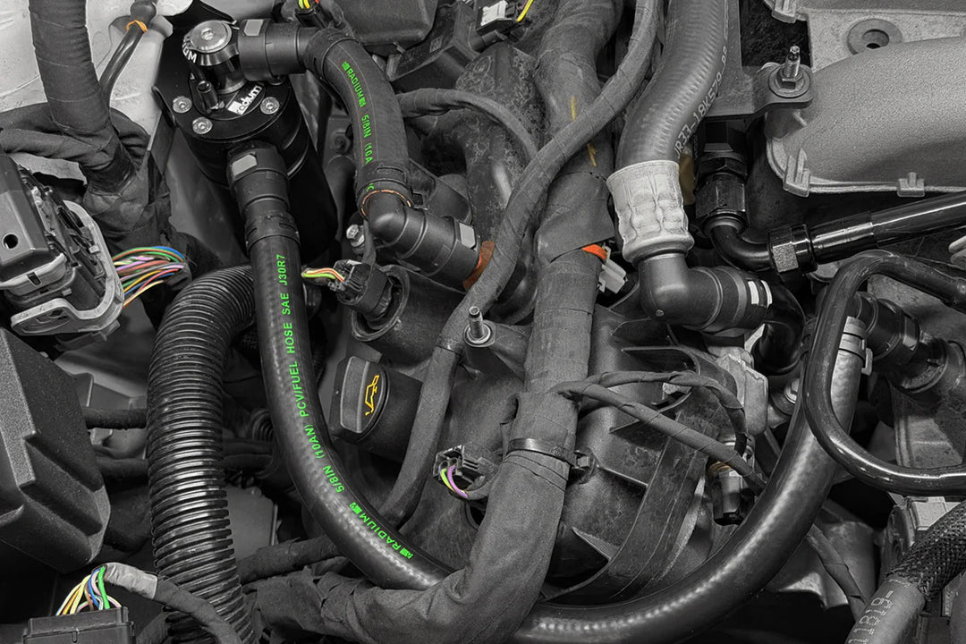 Radium Engineering 2018+ Ford Mustang GT Catch Can Kit PCV Fluid Lock