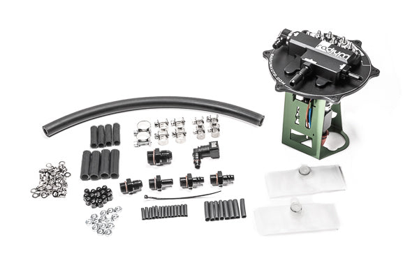 Radium Engineering Fuel Pump Hanger – Mitsubishi Evo 7–9 – AEM E85 – Pumps Not Included Fuel Pump Hangers Radium engineering