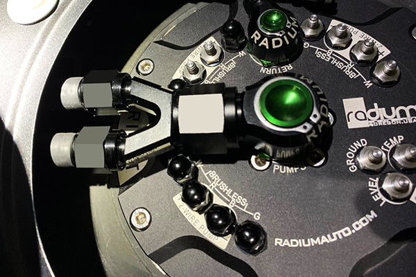 Radium Y-Adapter 6An Male 6An Male 10An Female Vehicles & Parts Radium engineering
